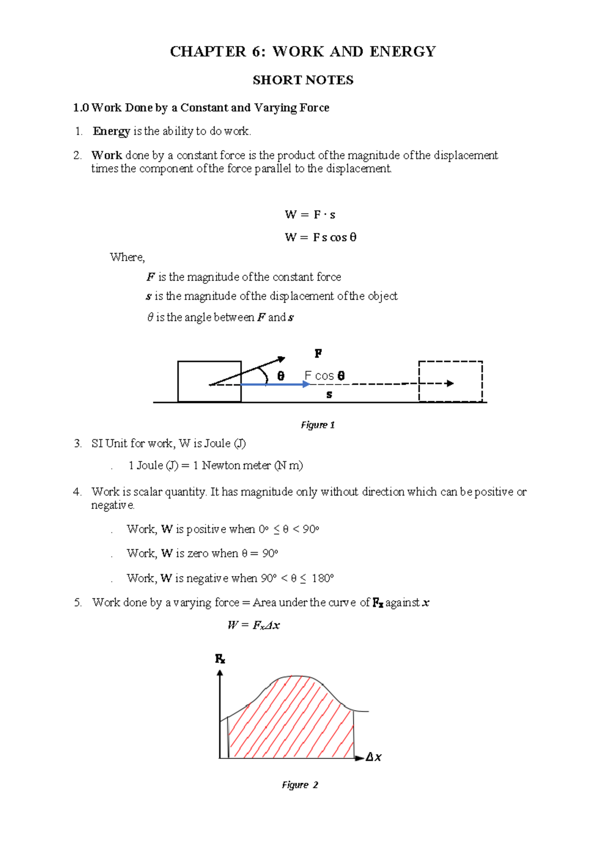 Bengkel PHY110- Module Chapter 6 LAPS-JAN24 checked - CHAPTER 6: WORK ...