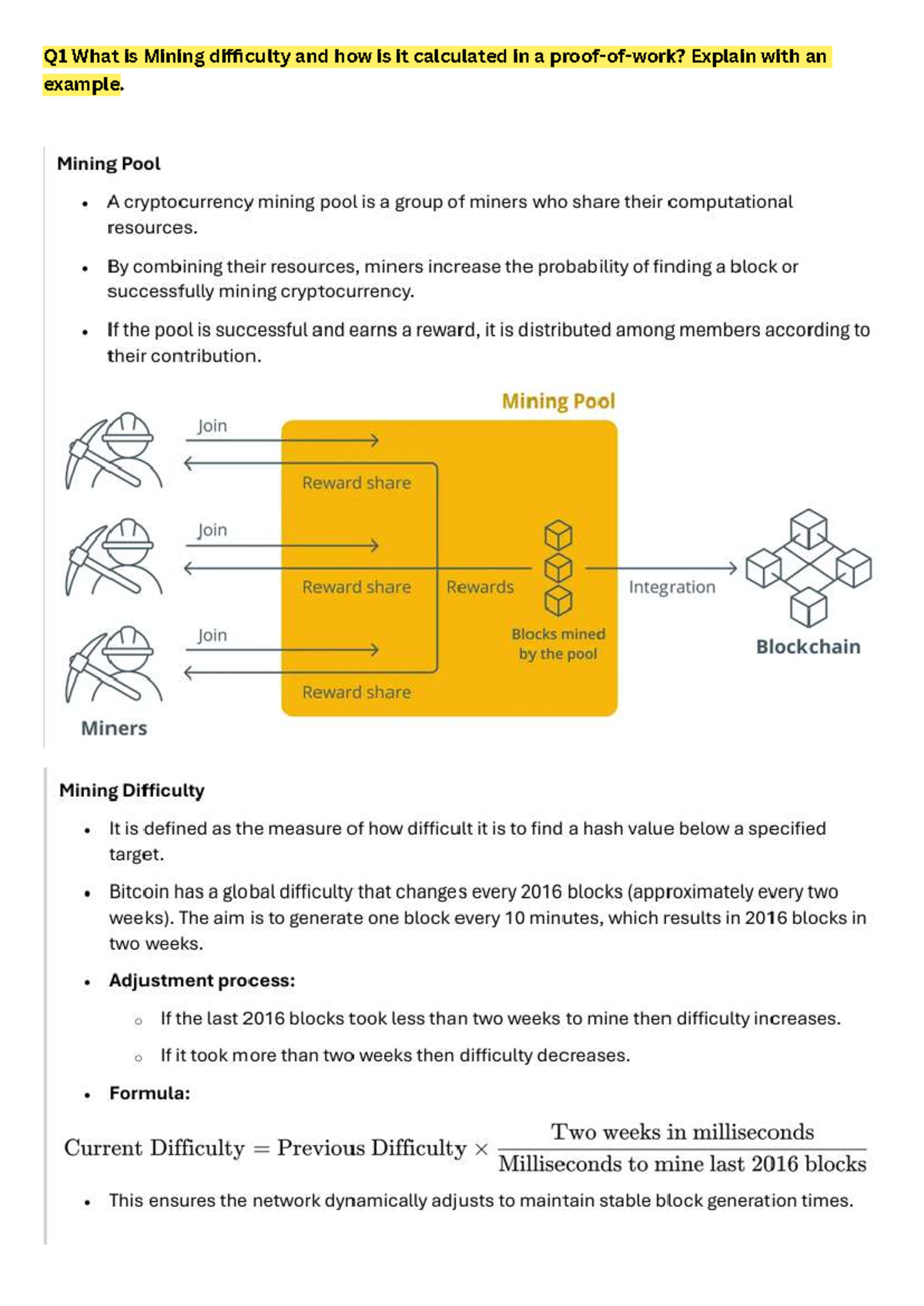 Blockchain Q&A: Mining Difficulty, Cryptocurrencies, and Consensus ...