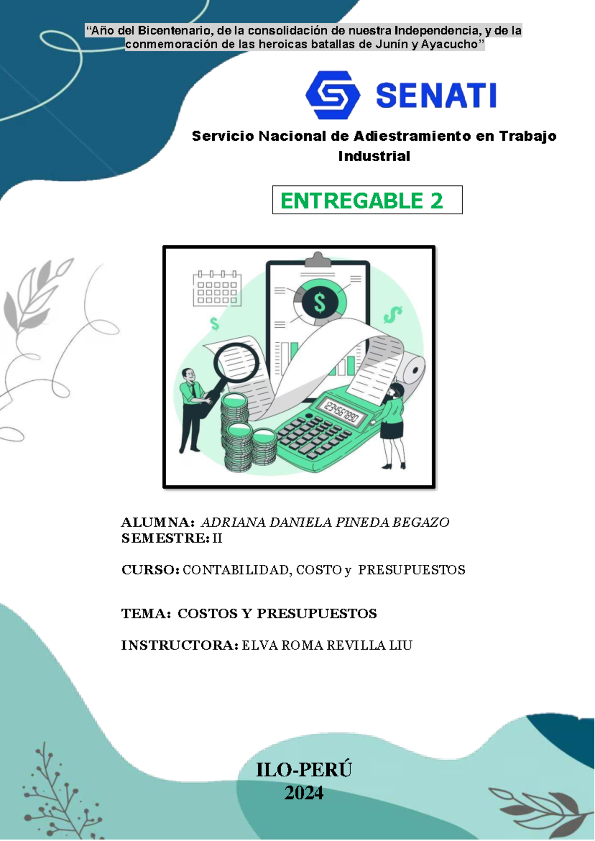 Entregable 2: Análisis de Costos y Presupuestos en Contabilidad II ...