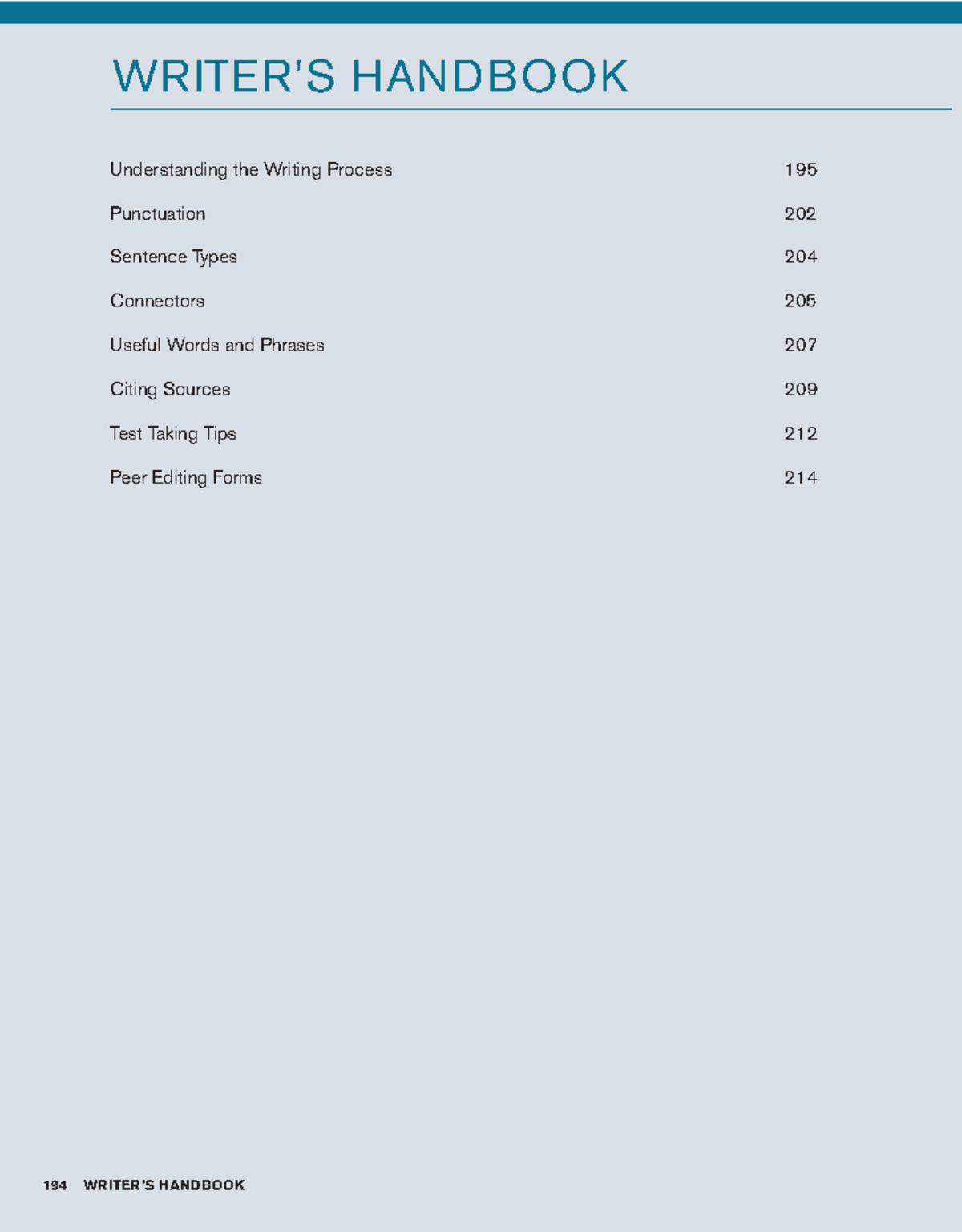 GW SB5 Writer's Handbook - 194 WRITER’S HANDBOOK Understanding the ...