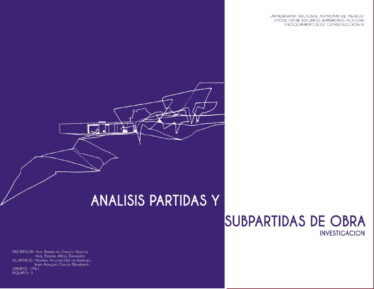 Análisis y Descripción de Partidas y Subpartidas de Obra - LIBROS - Document Preview