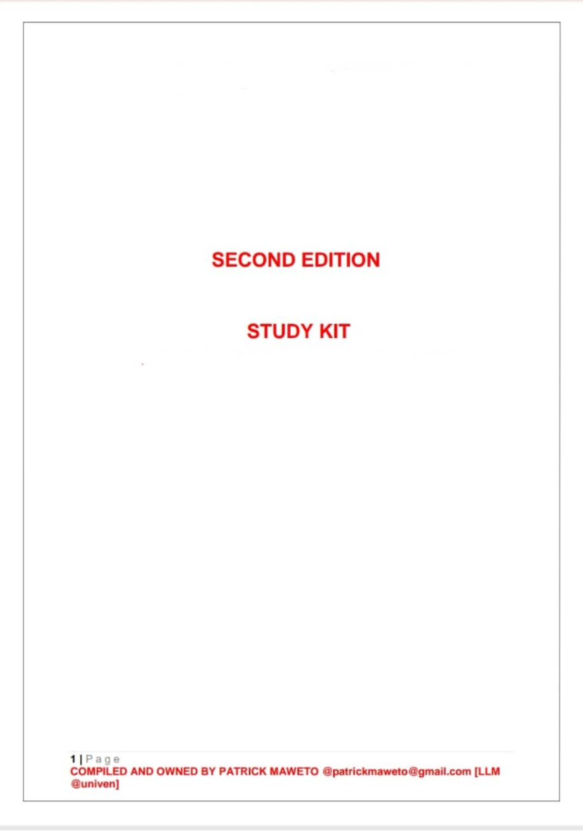 COL 1541 Comprehensive Study Kit for Success - Studocu