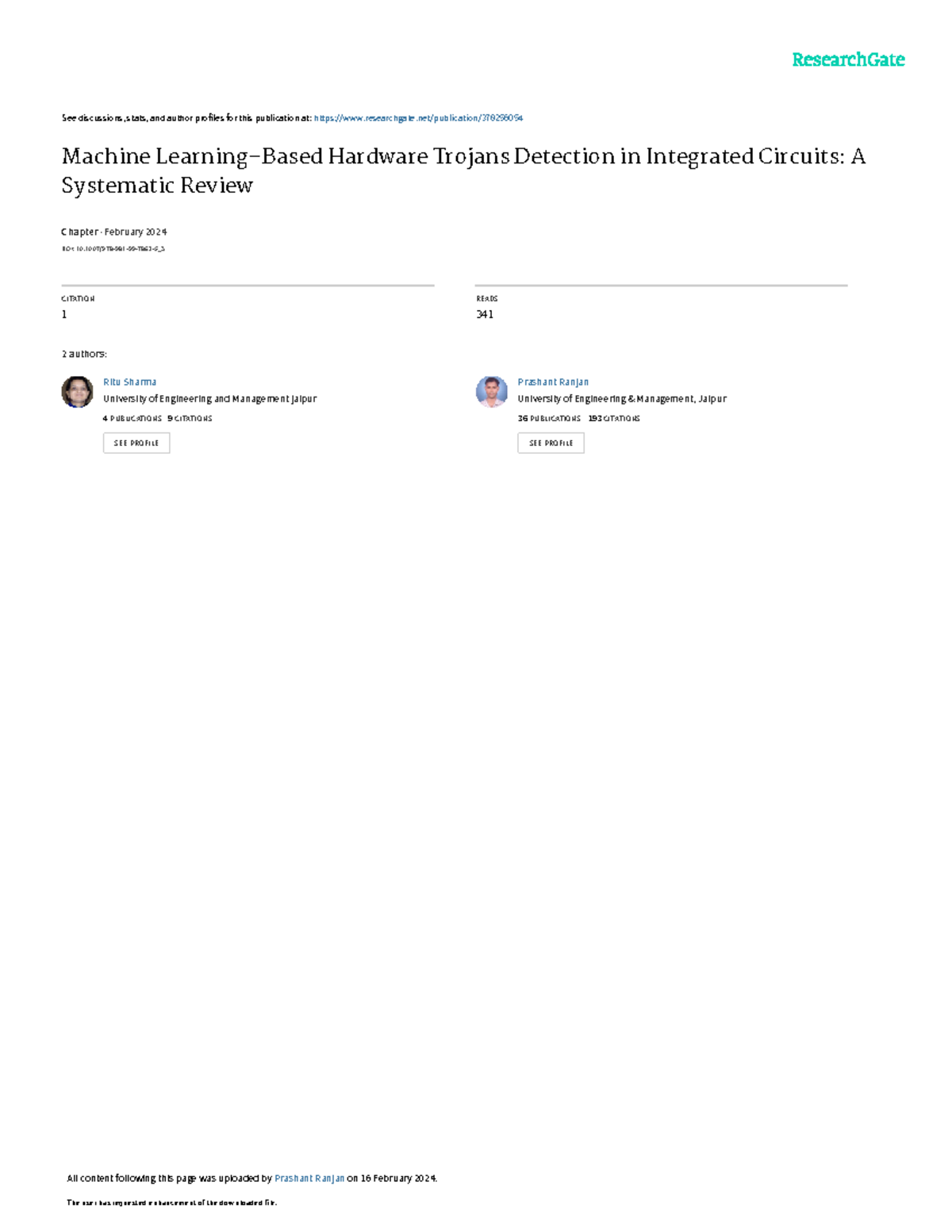 Machine Learning Approaches for Hardware Trojan Detection: A Systematic ...