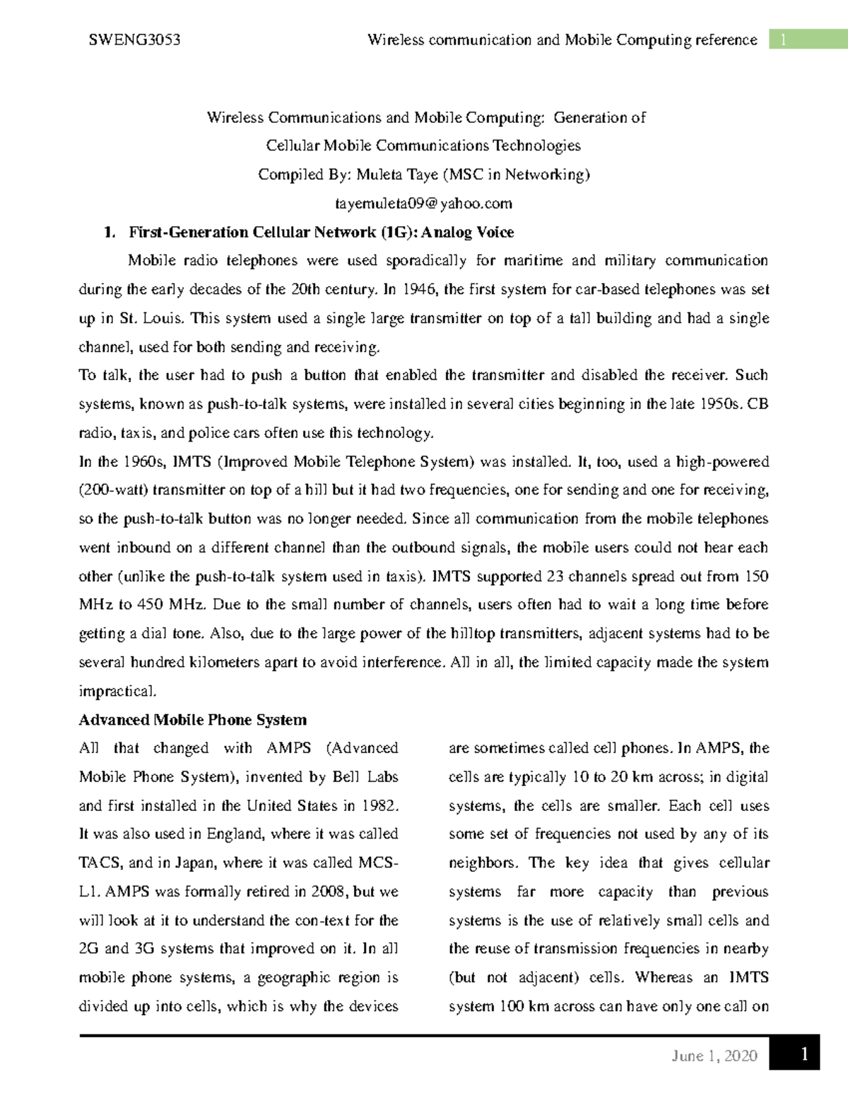 Wireless comm mobile computing CH3-P2 - Wireless Communications and ...