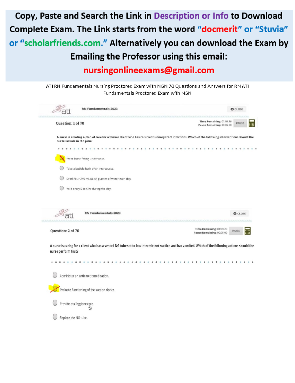 Actual ATI RN Fundamentals Proctored Exam 2025: NGN 70 Q&A for Success ...