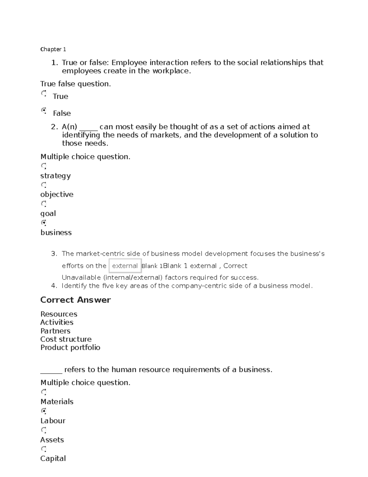 Chapter 1 - Business Model Development and Operations Management - Studocu