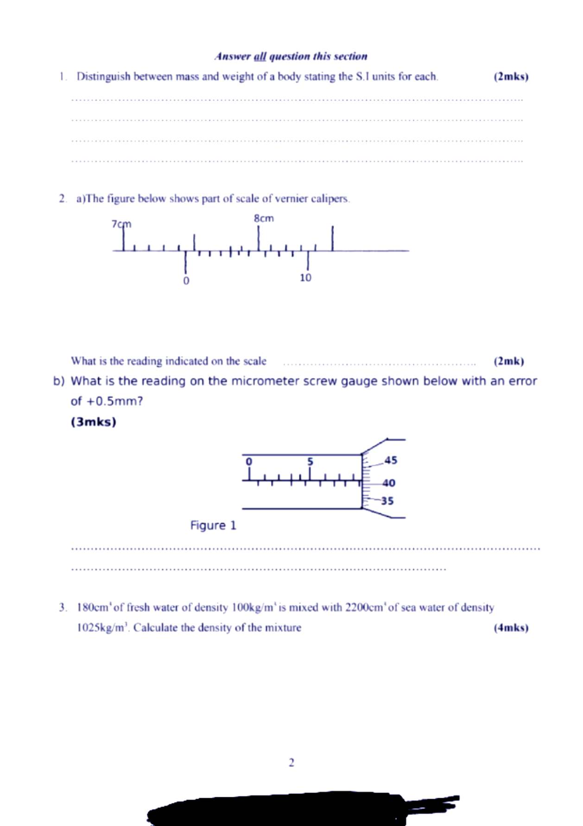 Physics Cycle 2: Comprehensive Q&A on Key Concepts and Problems - Studocu
