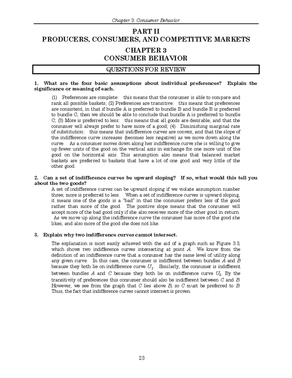 Ch03: Consumer Behavior - Key Concepts and Review Questions - Studocu