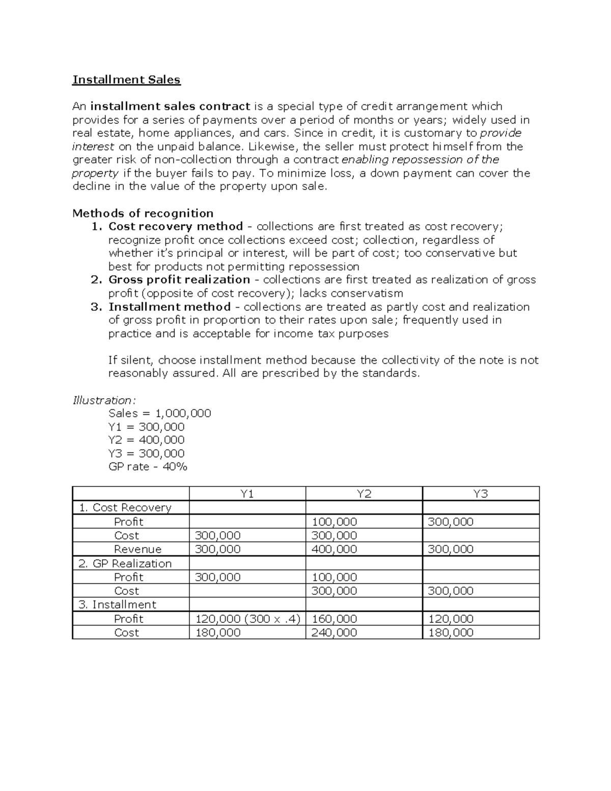 Understanding Installment Sales and Their Accounting Procedures - Studocu