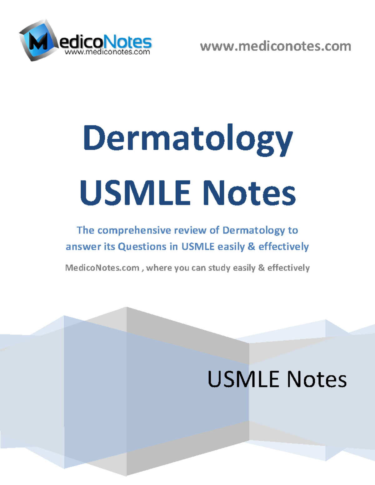 Dermatology Usmle Notes - USMLE Notes Dermatology USMLE Notes The ...