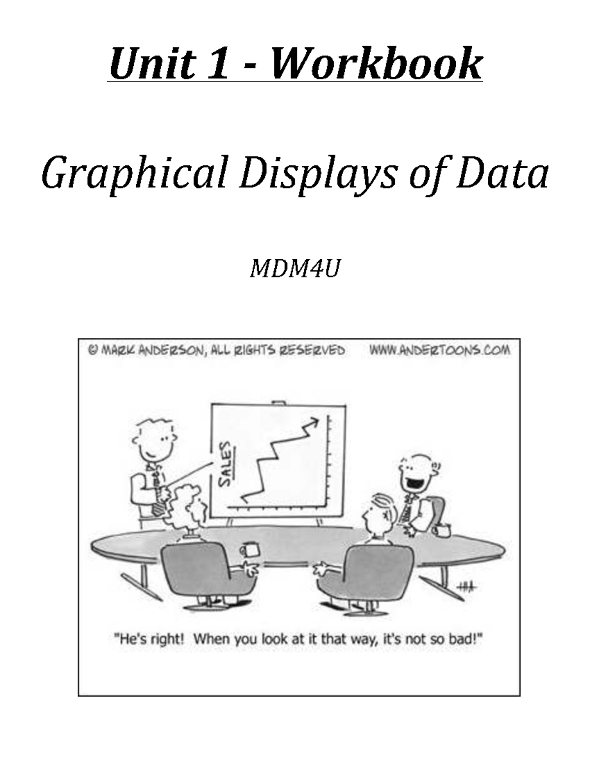 MDM4U Chapter 1 Graphical Displays Worksheet - Jensen - Studocu