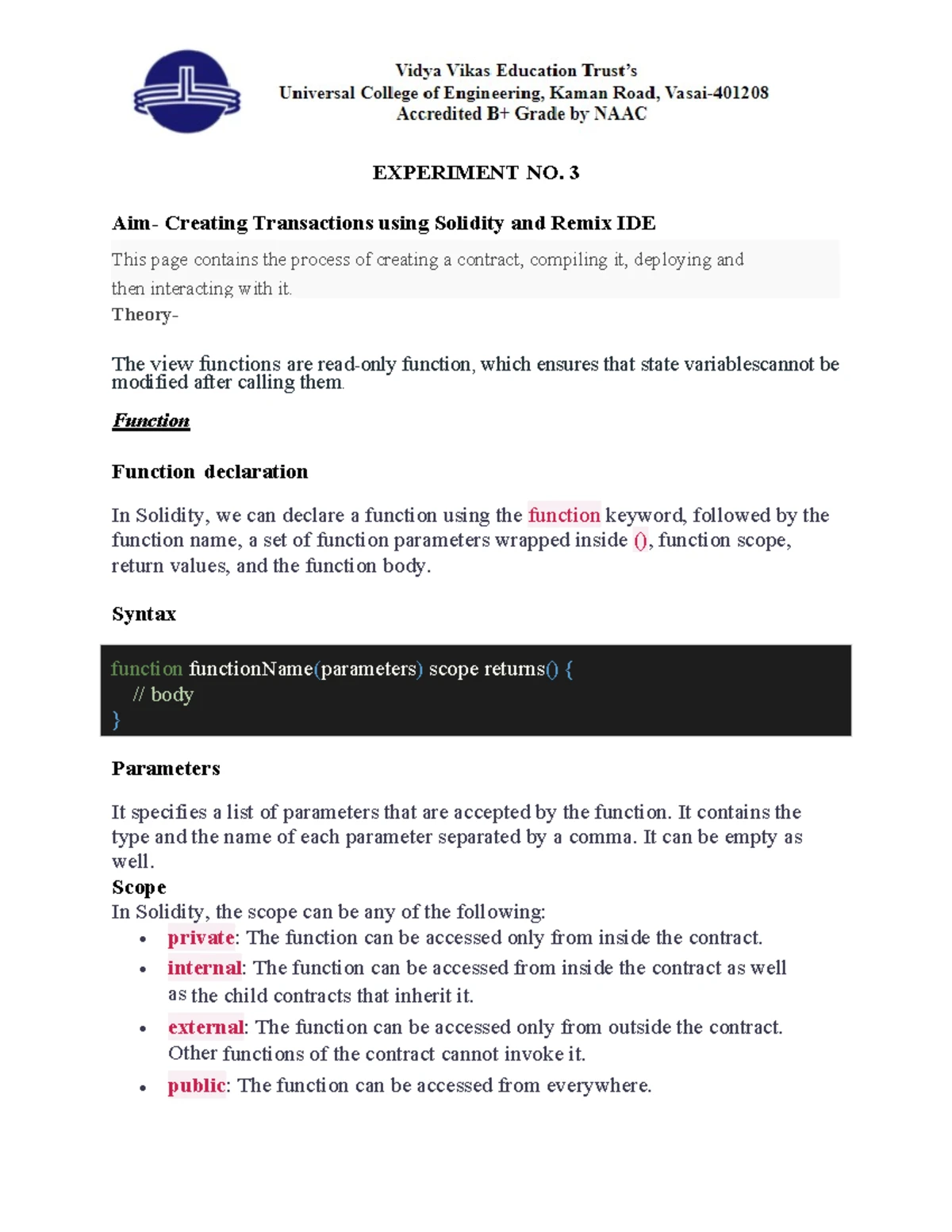 EXPT-4: Hyperledger Fabric Chaincode Deployment Lab Practical - Studocu