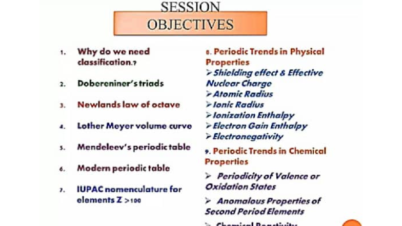 Periodic Table: Trends in Physical & Chemical Properties (CHEM 101 ...