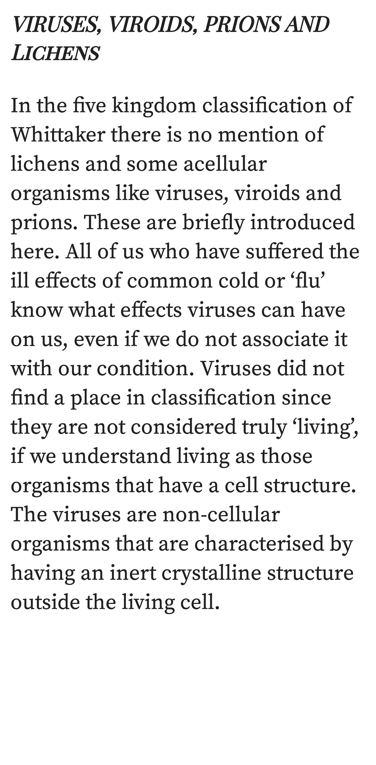About Viruses, Viroids, Prions AND Lichens - VIRUSES, VIROIDS, PRIONS ...