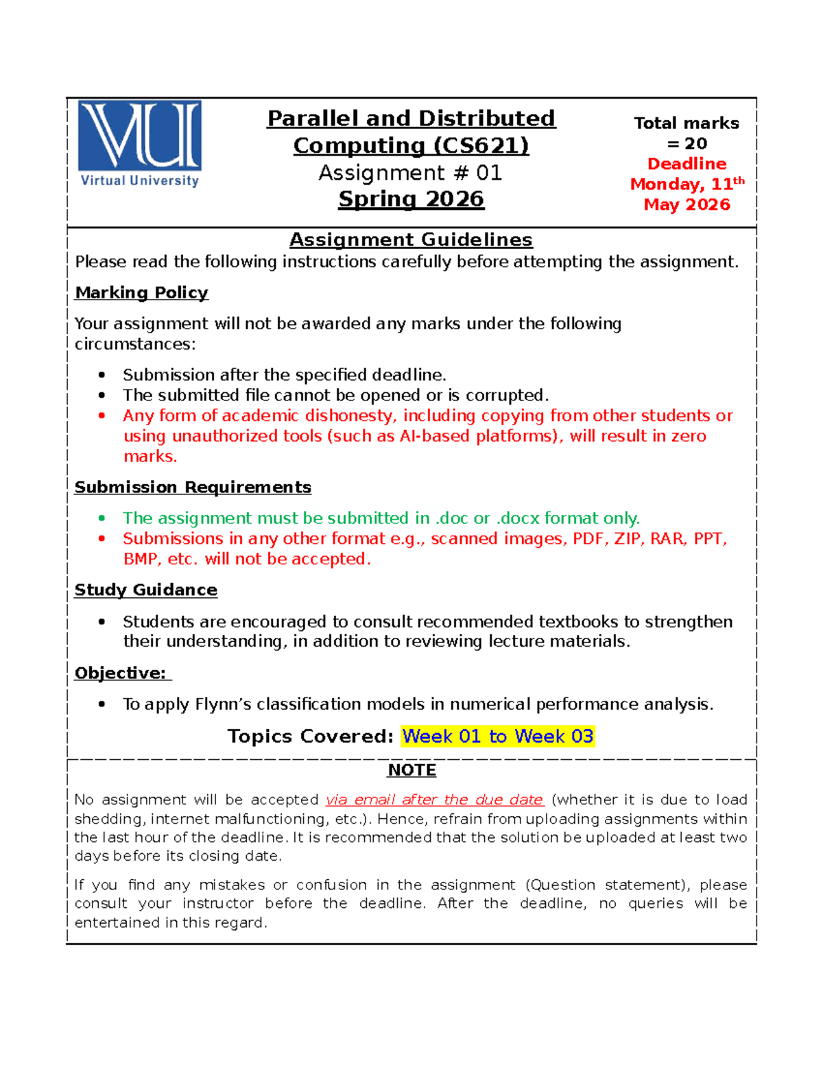 CS621 Spring 2026 Assignment 01: Parallel & Distributed Computing ...