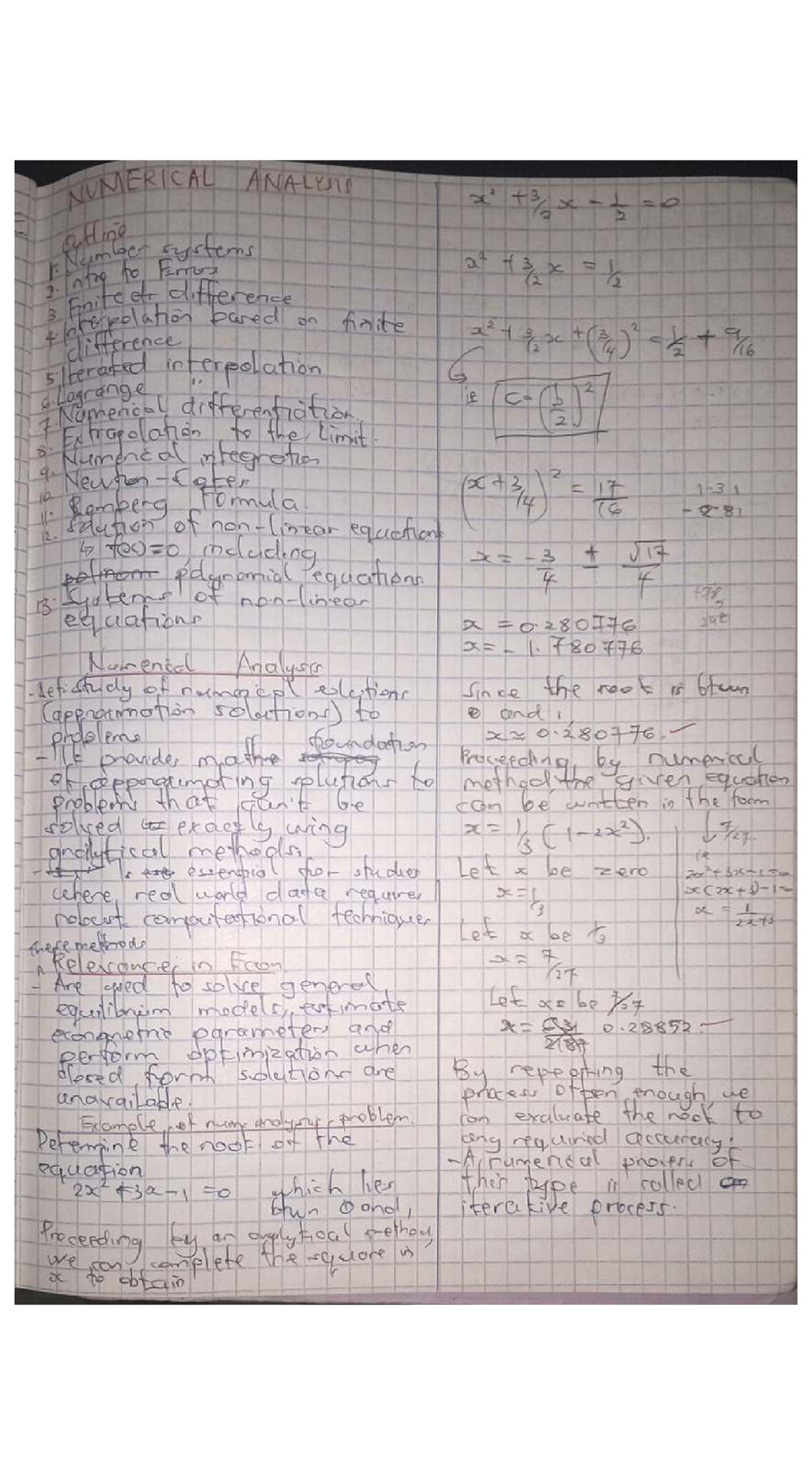 Analysis Notes for Cat Revision - N - Studocu