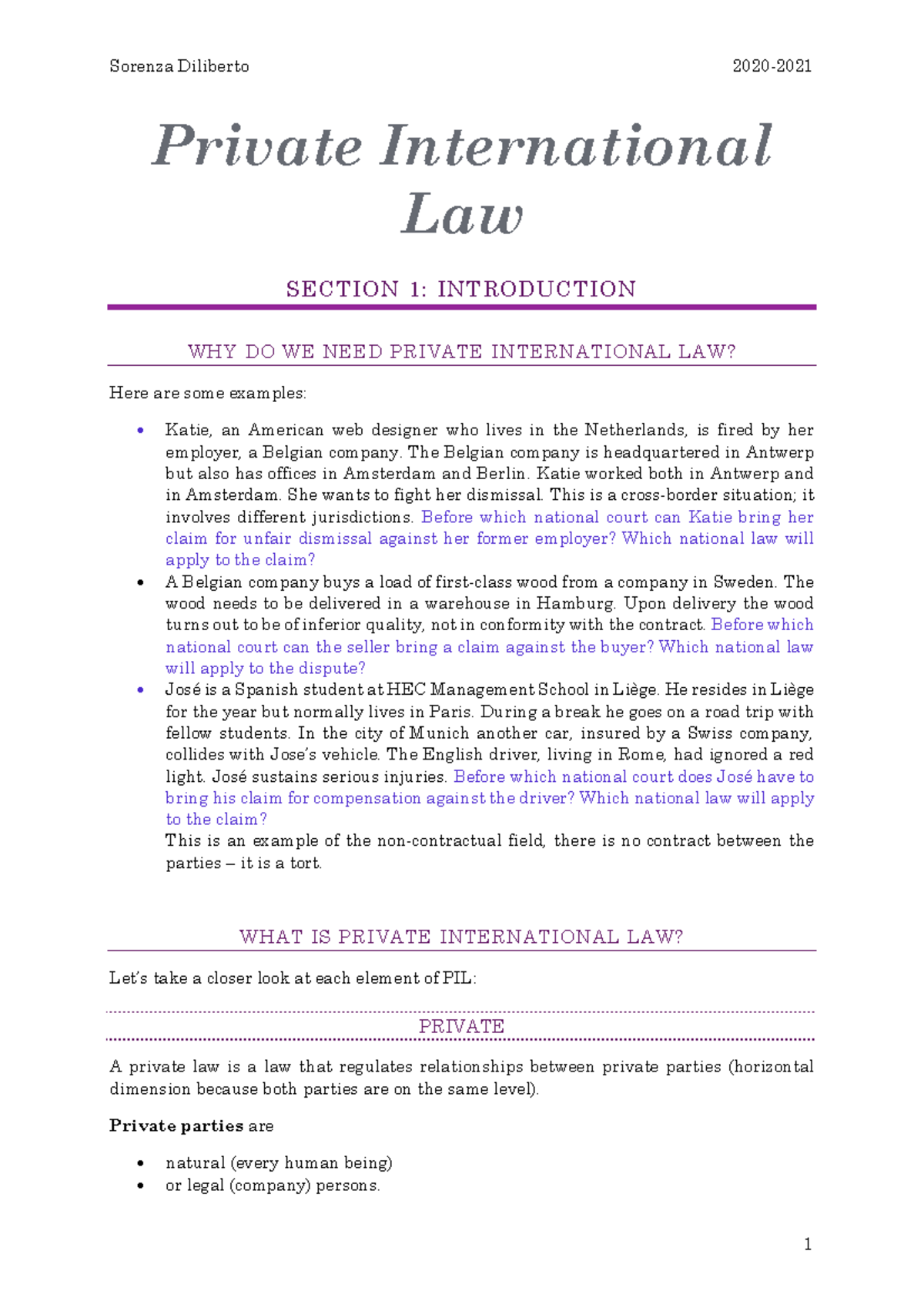 PIL 101: Understanding Private International Law and Its Applications ...