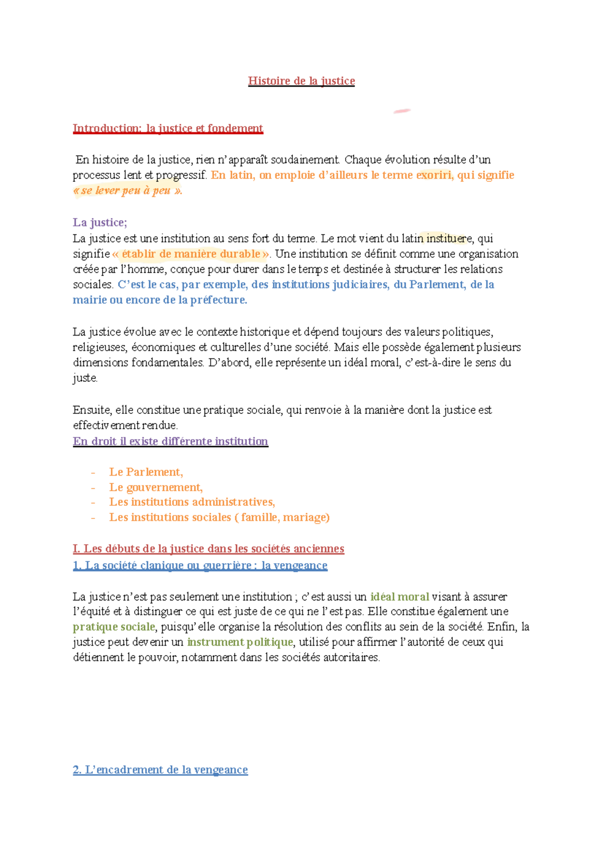 Histoire de la Justice - Cours Complet sur les Institutions Judiciaires ...