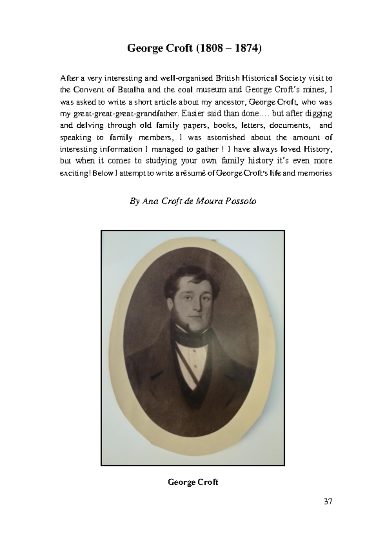 George Croft: A Historical Overview of My Great-Great-Great-Grandfather ...