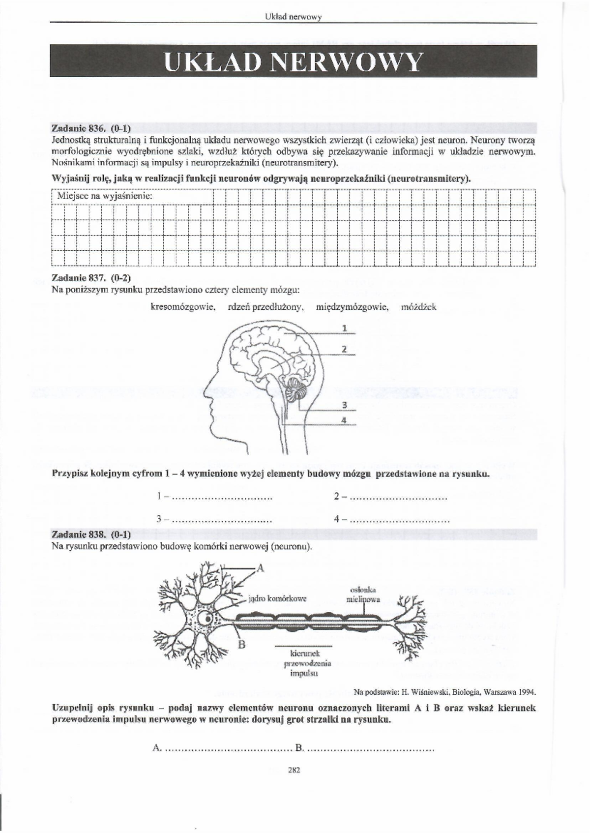 Nowa Era Liceum Układ Nerwowy Sprawdzian www.studocu.com