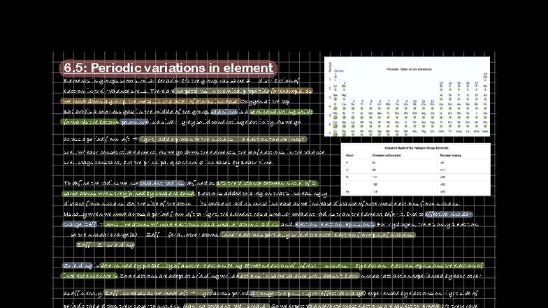 6.5: Periodic Variations in Element Properties and Trends - Studocu