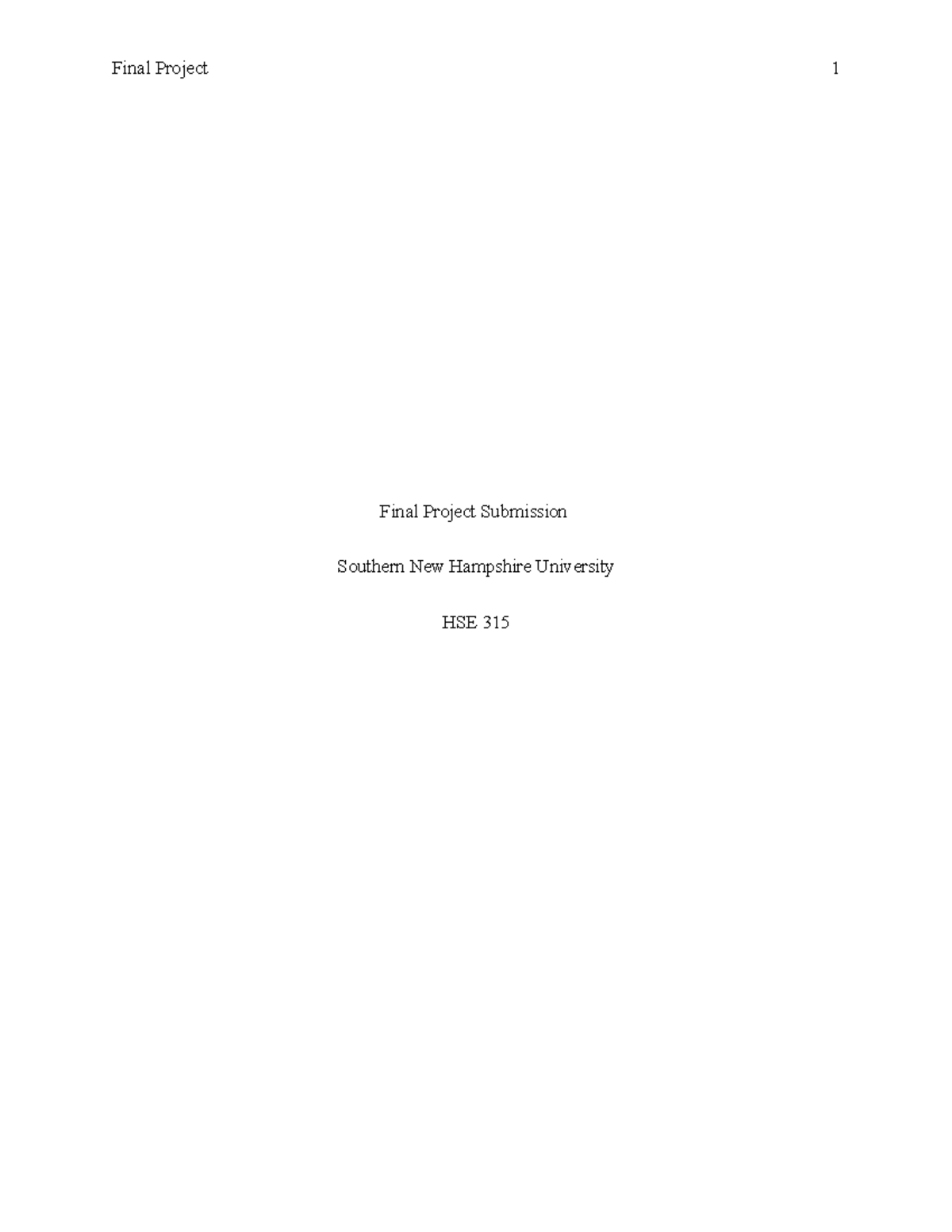 HSE 315 Final Project Submission: Case Analysis of Family Trauma Needs ...