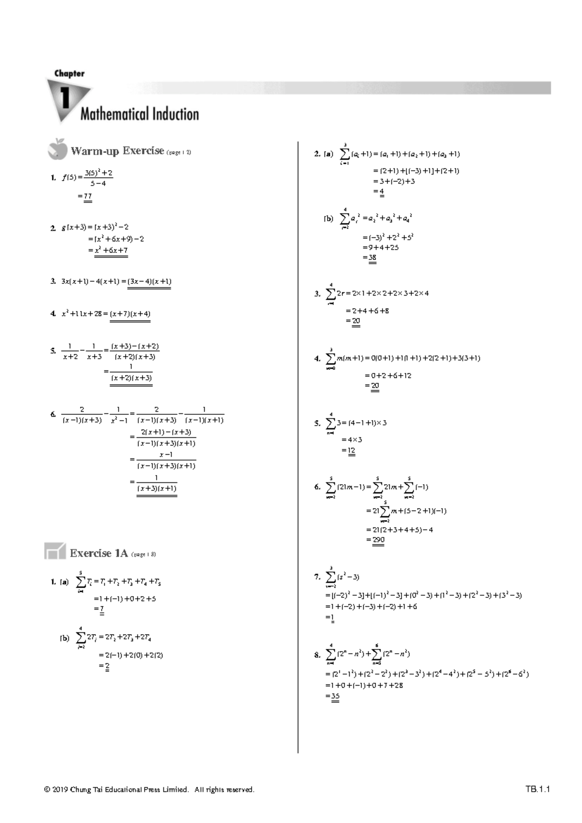 Ch01 Textbook Full Solutions: Algebra and Calculus Module 2 - Studocu