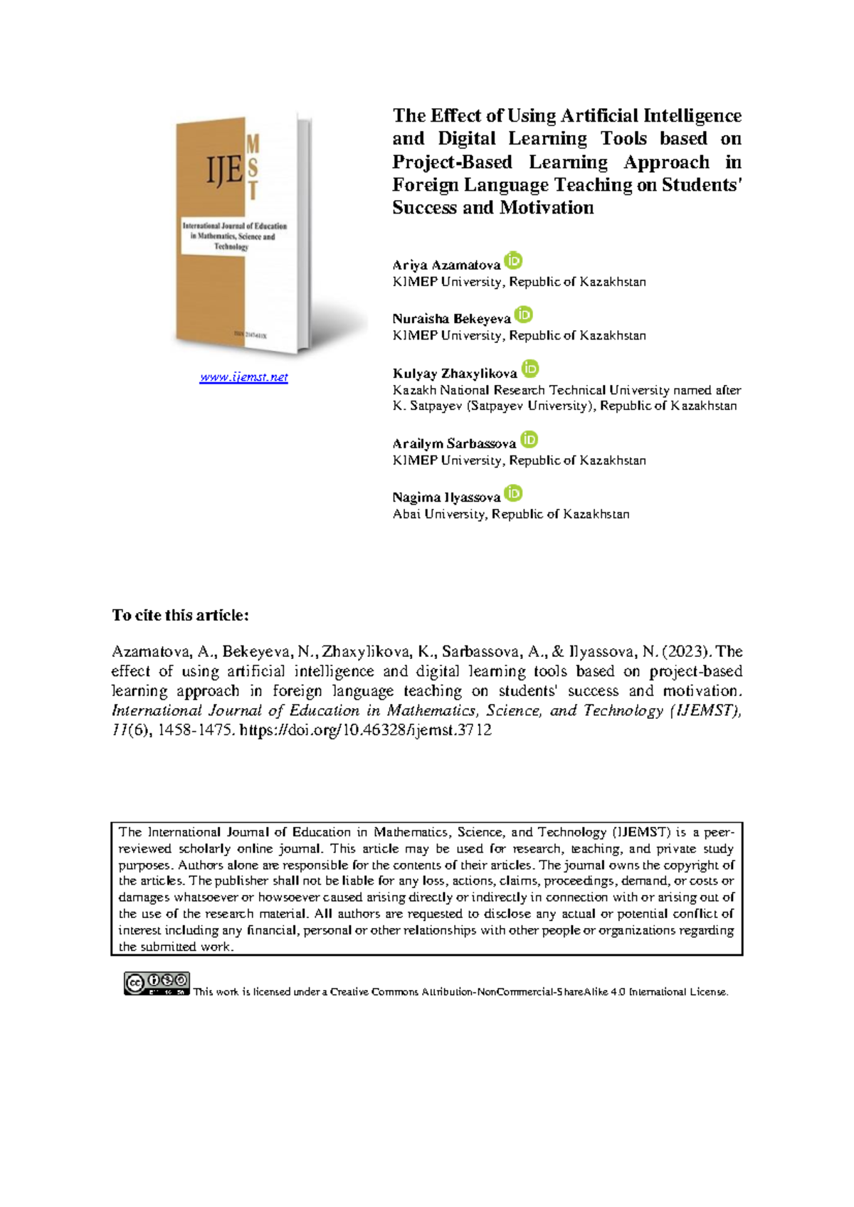 AI & Digital Learning Tools in Foreign Language Teaching: Impact on ...