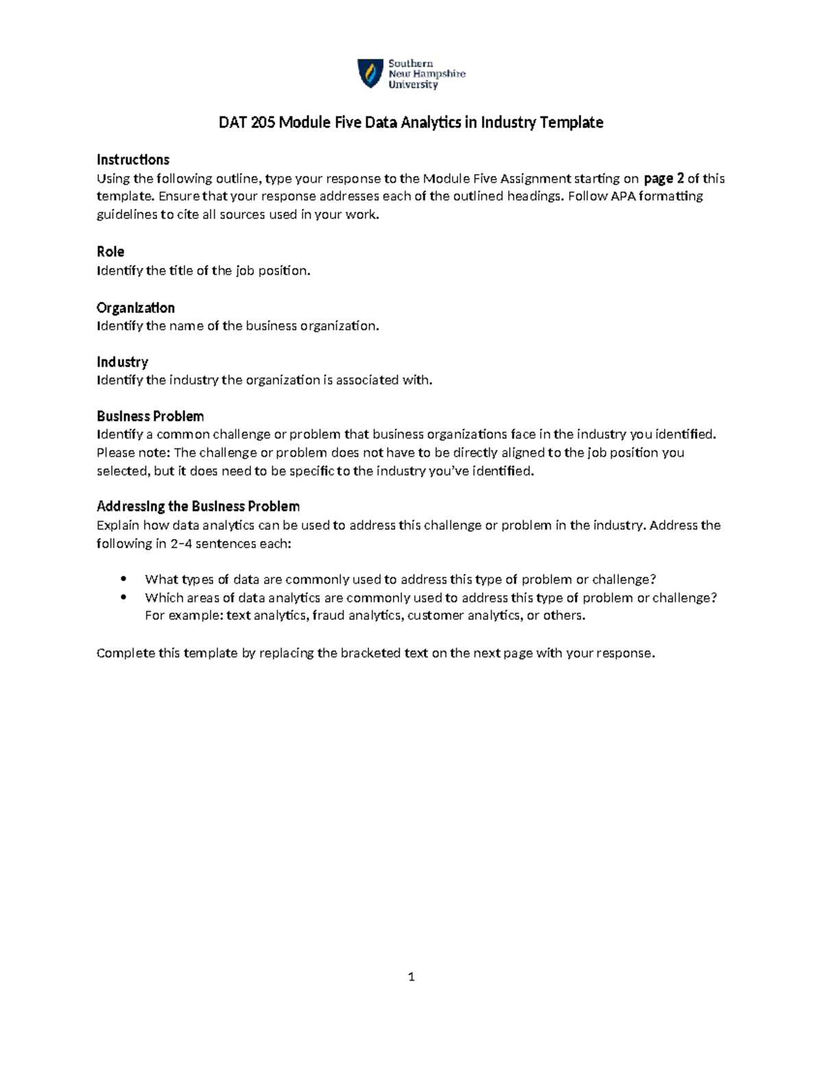 DAT 205 Module 5 Assignment: Data Analytics in Internet Software ...