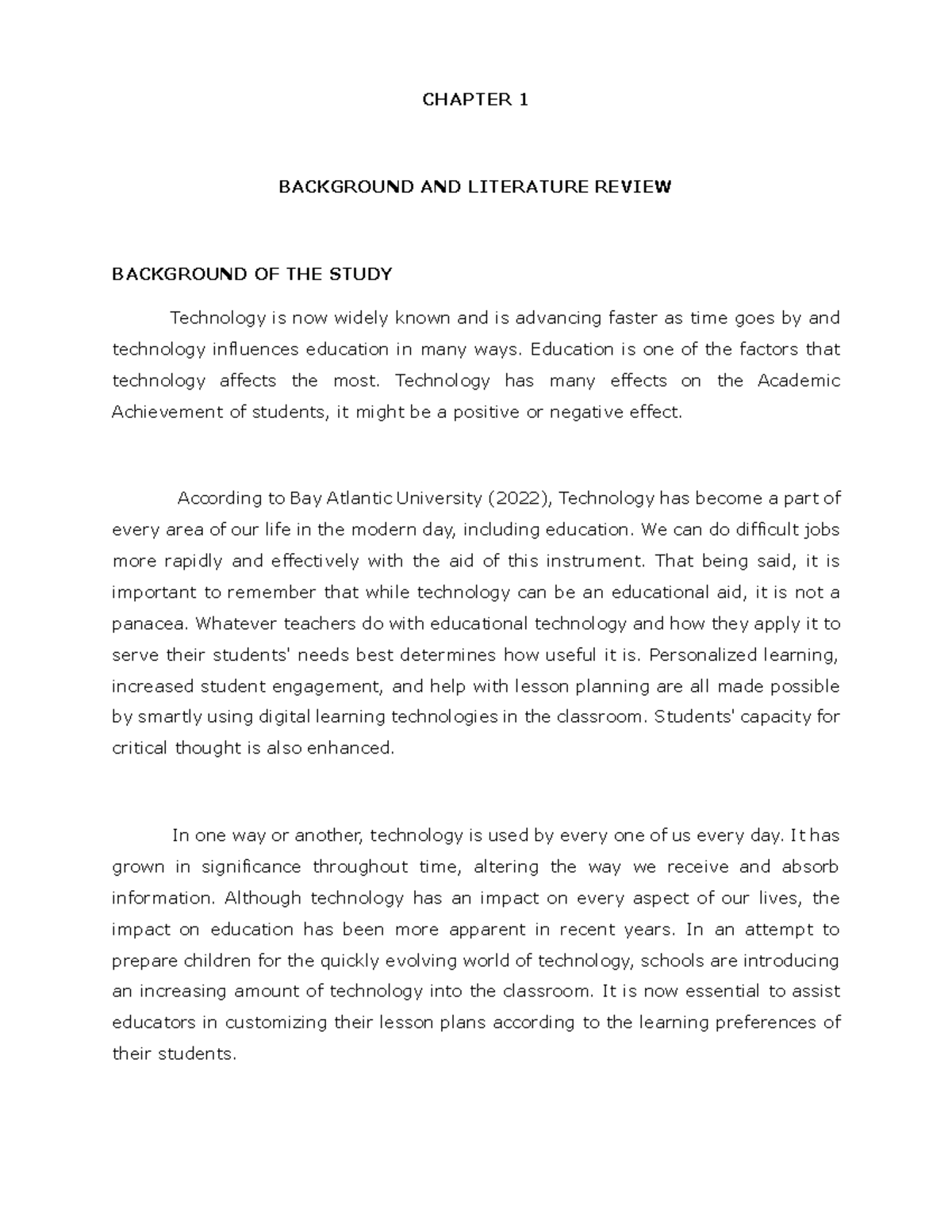 Exploring the Impact of Technology on Grade 11 TVL Academic Performance ...
