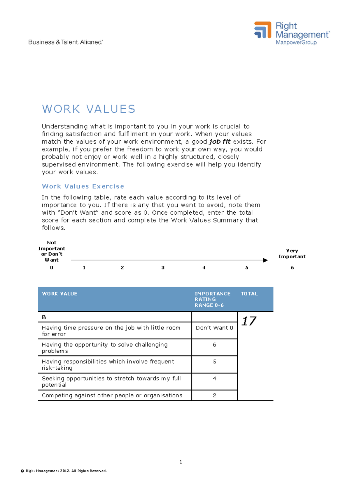 3. Work Values for Career Path: Identifying What Matters Most in Your ...