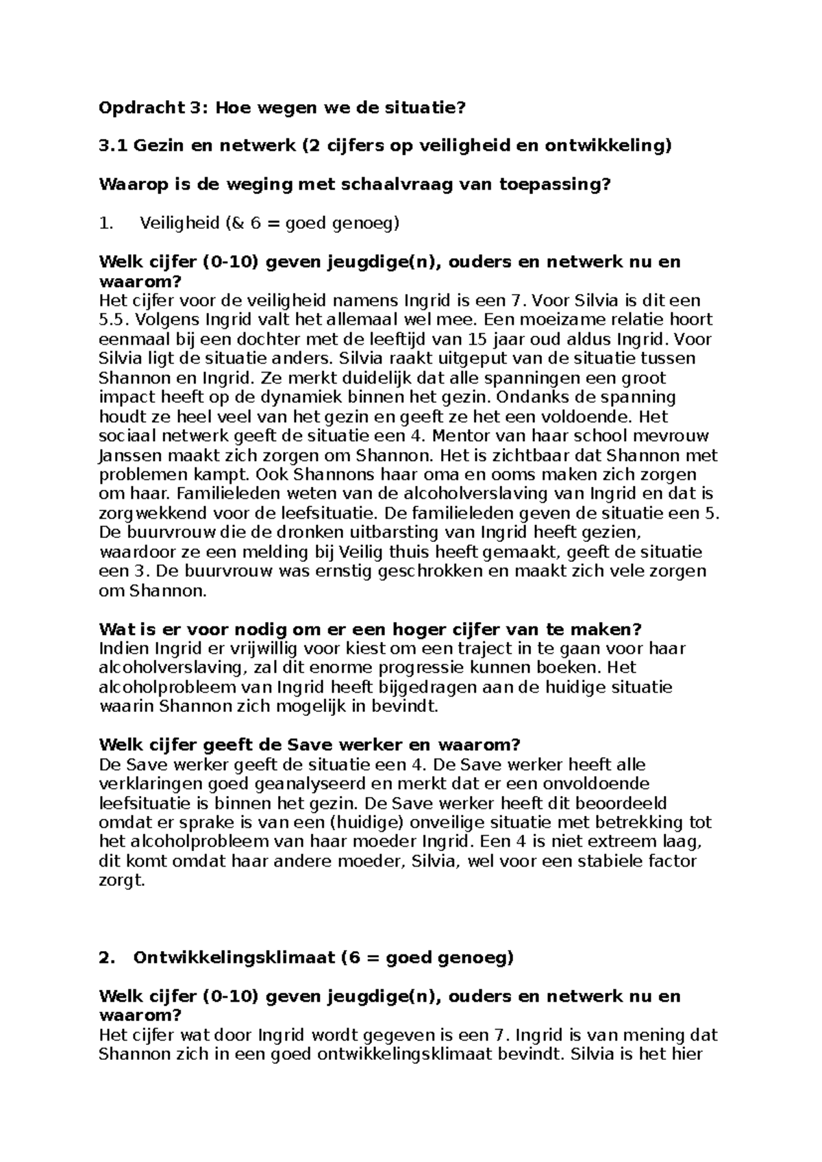 Theorie Jeugd Onderdeel 3: Weging Veiligheid, Ontwikkeling en Gedrag ...