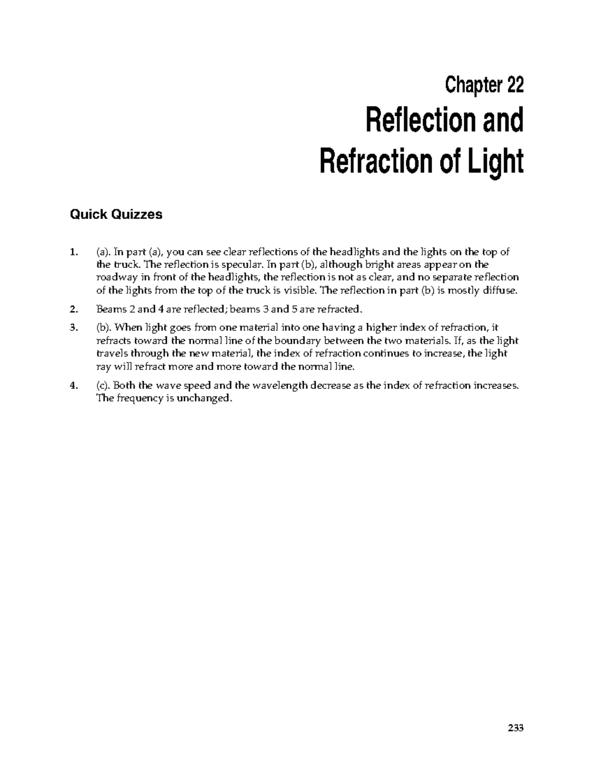 Solution Manual - College Physics 7th Edition - Serway CH22 Reflection ...