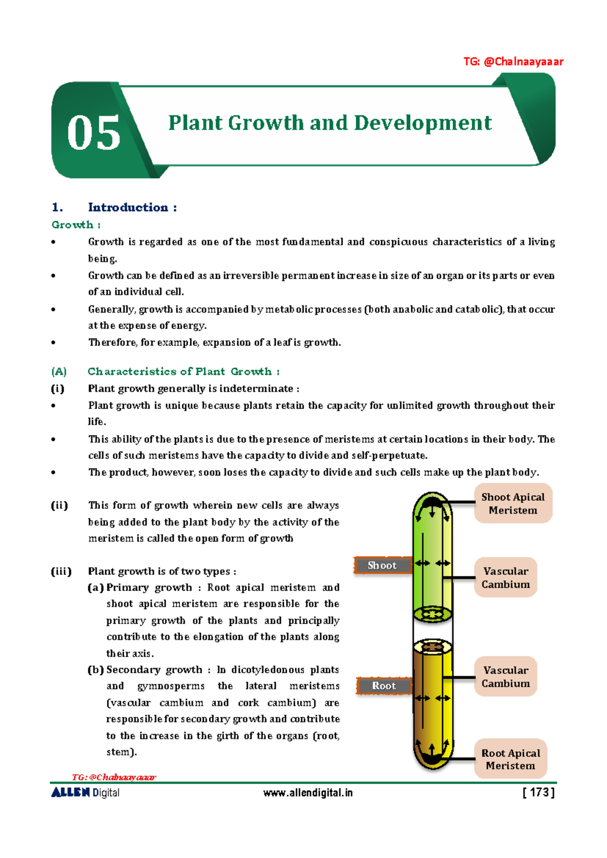 Plant Growth & Development - Digital allendigital [ 173 ] 1 ...