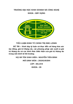 [Solved] Cu 1 Hng ha l g iu kin ra i sn xut hng ha Phn tch 2 thuc tnh ...
