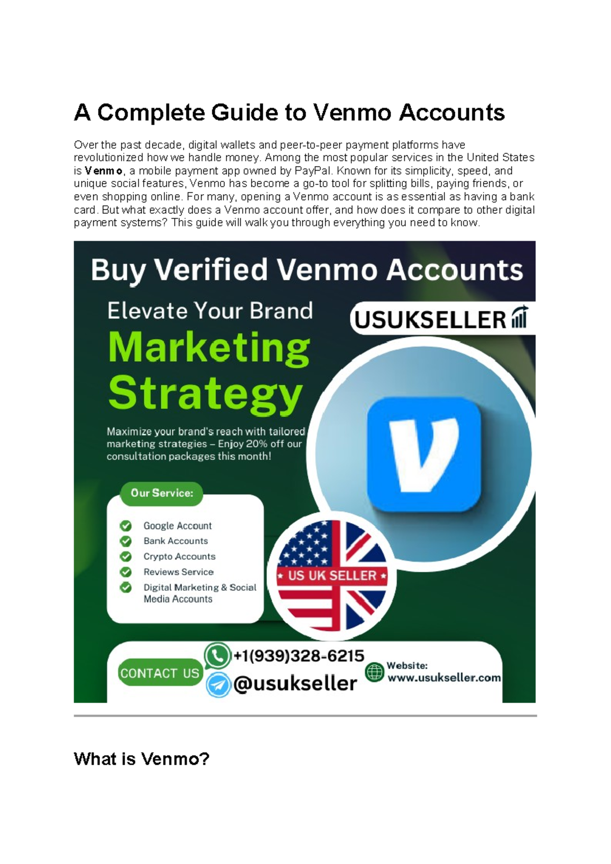 A Comprehensive Guide to Buying Verified Venmo Accounts - Studocu