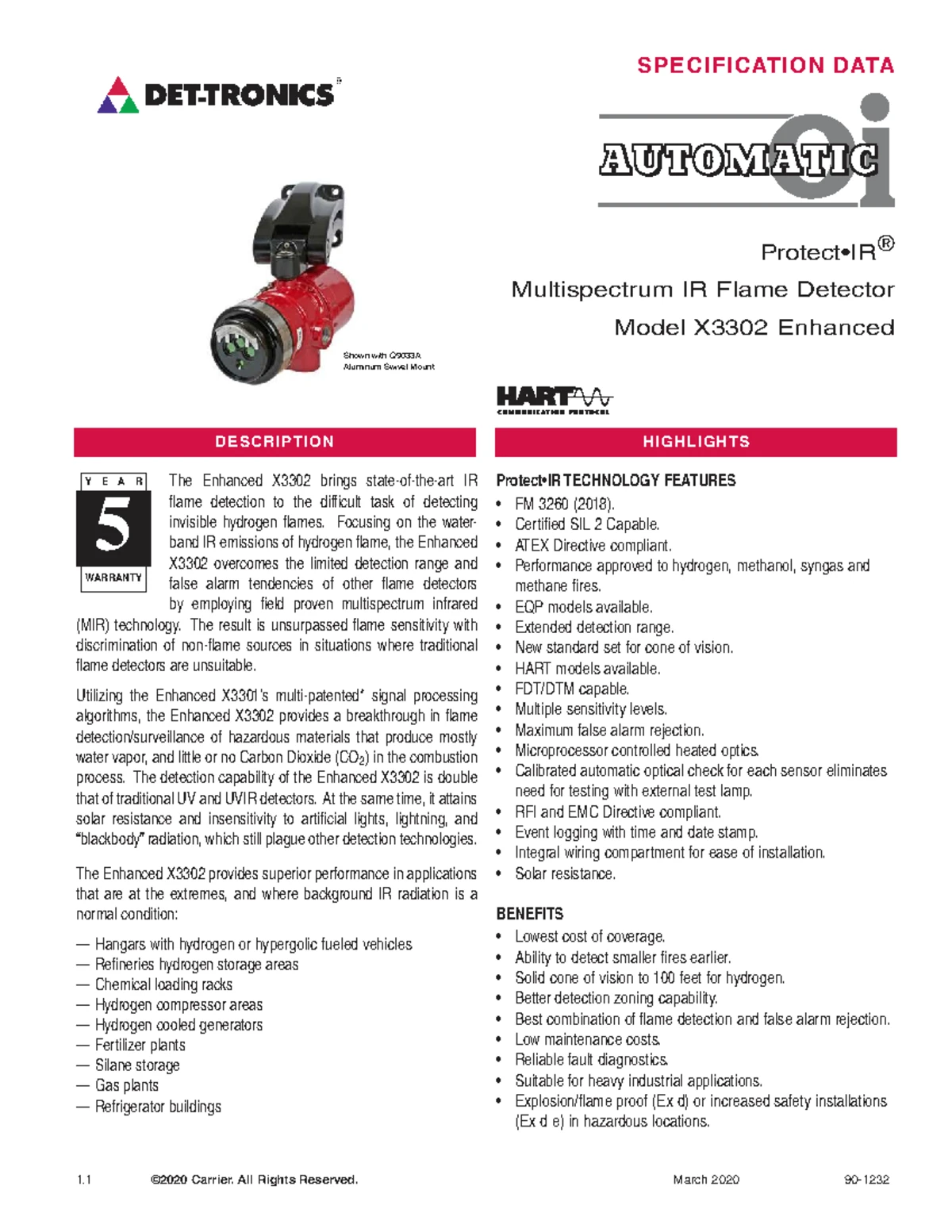 X3301 Multispectrum IR Flame Detector: Extreme Weather Solutions Guide ...