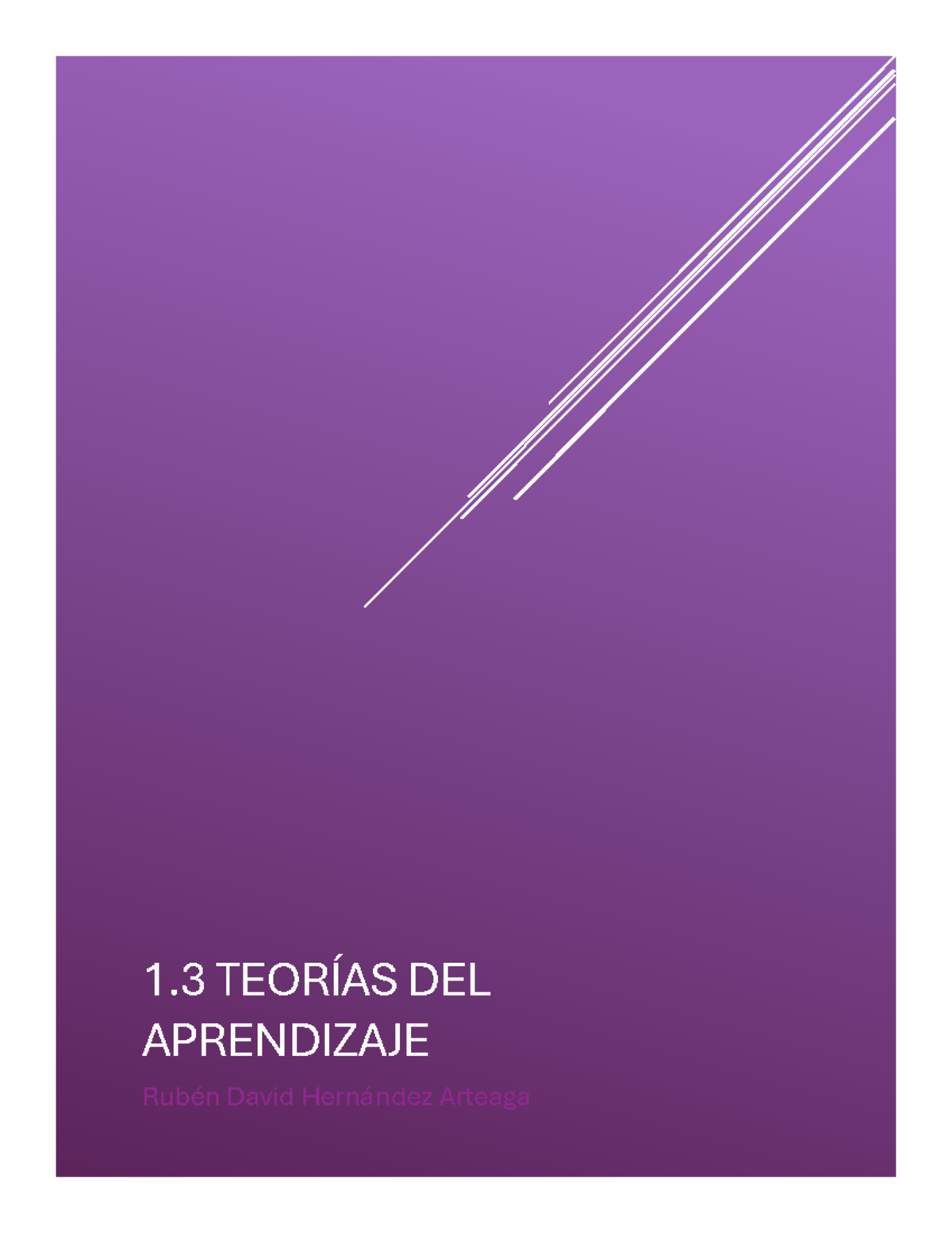 Teorías del Aprendizaje: Resumen y Comparación (RDHA) - Studocu
