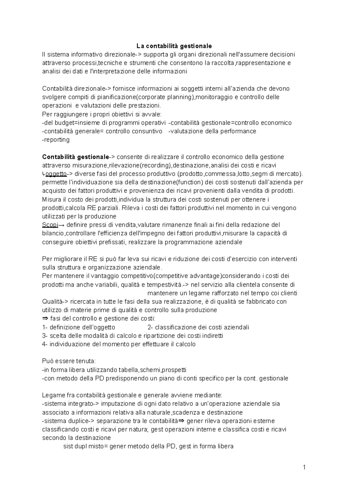 Gestione e Controllo dei Costi Aziendali - C: Fondamenti e Tecniche ...