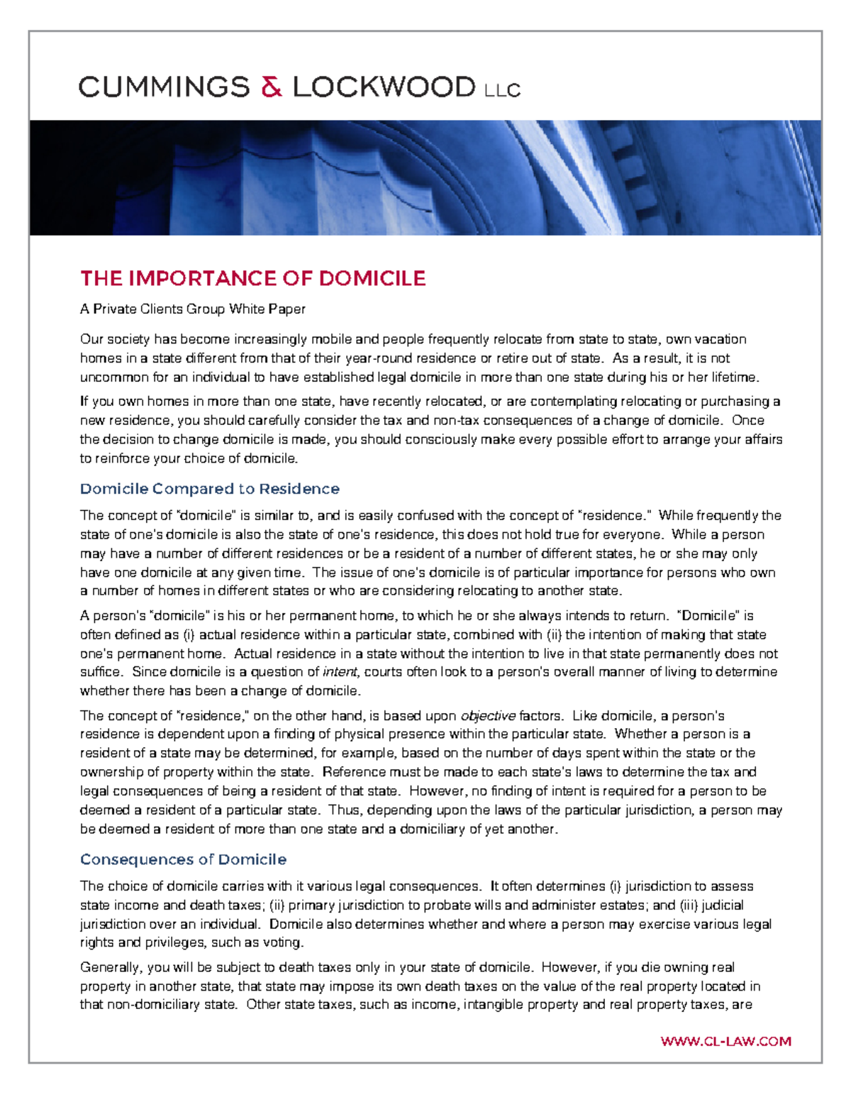 The Importance of Domicile: Legal and Tax Implications Explained - Studocu