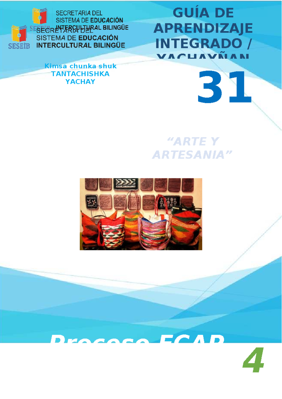 Planificación Microcurricular FCAP Unidad 31 - 4: Artesanías y ...