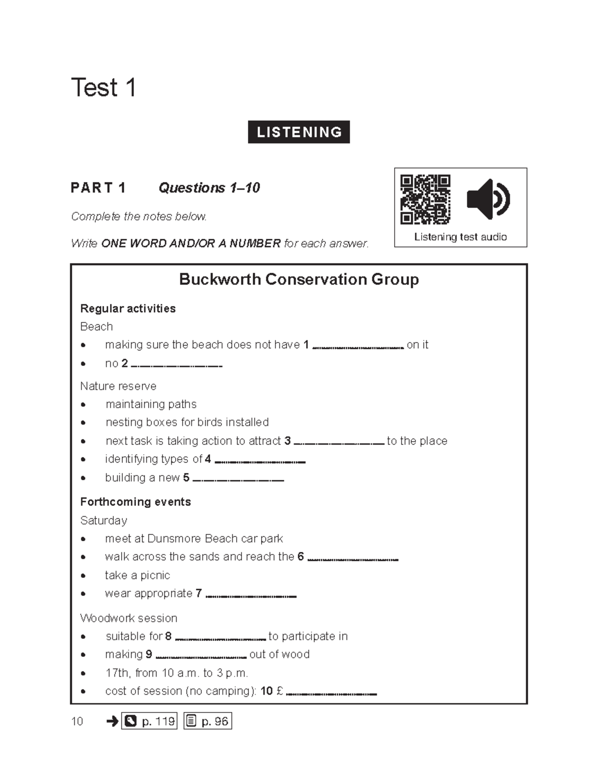 Cambridge IELTS 17 - Test 1 Listening and Reading Answers - Studocu