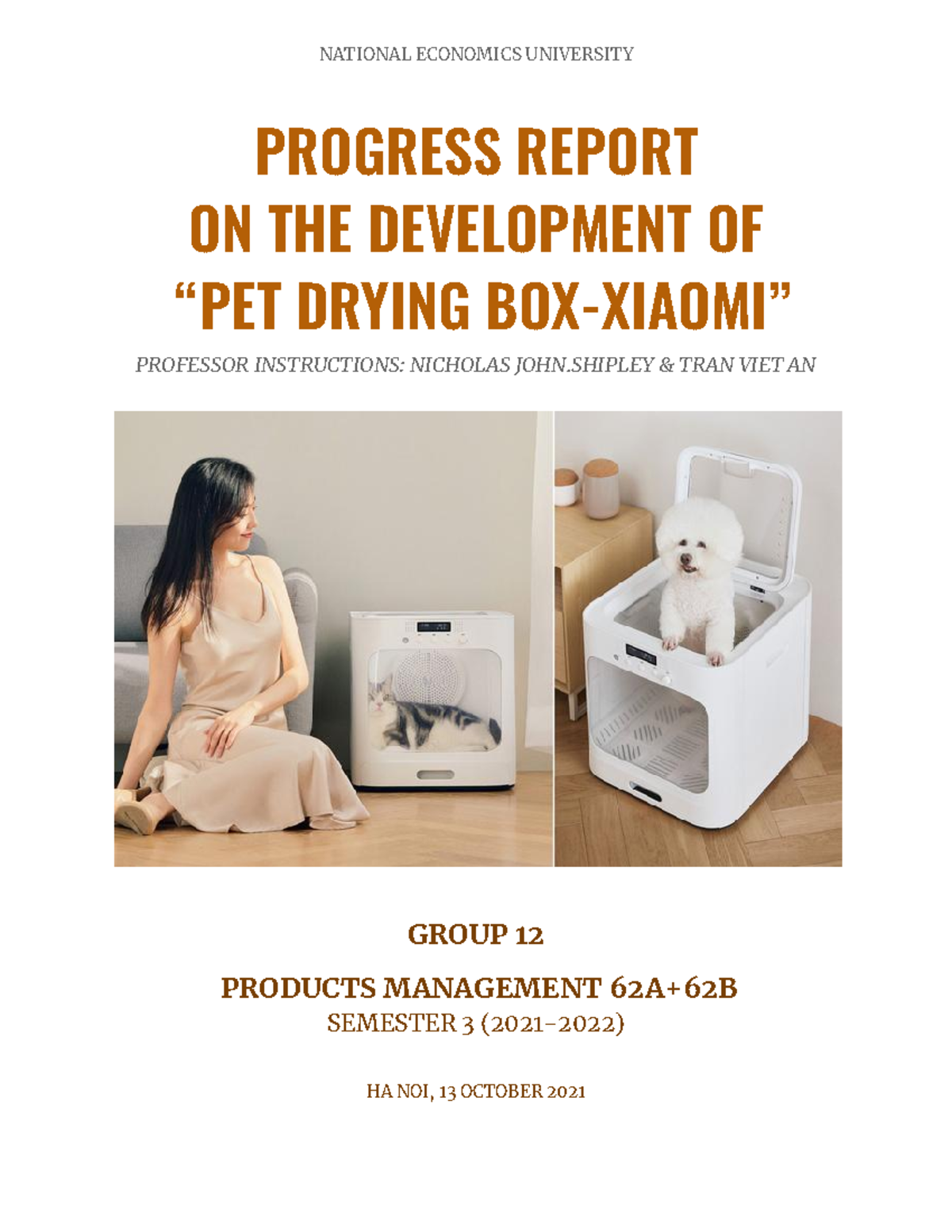 Group 12 - Progress Report on Pet Drying Box Development (PM 62A+62B ...