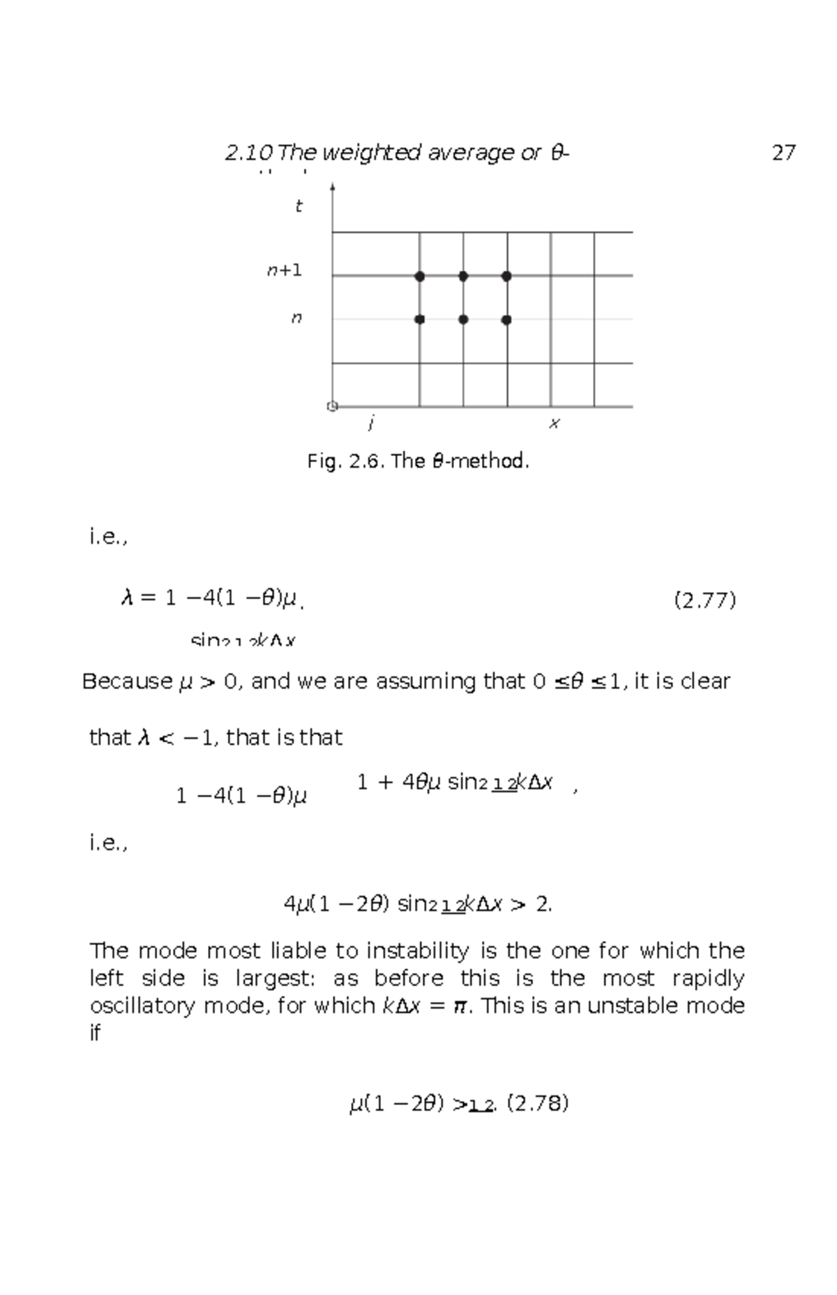 2.10 Analysis of the Weighted Average Method in PDEs (Numerical Methods ...