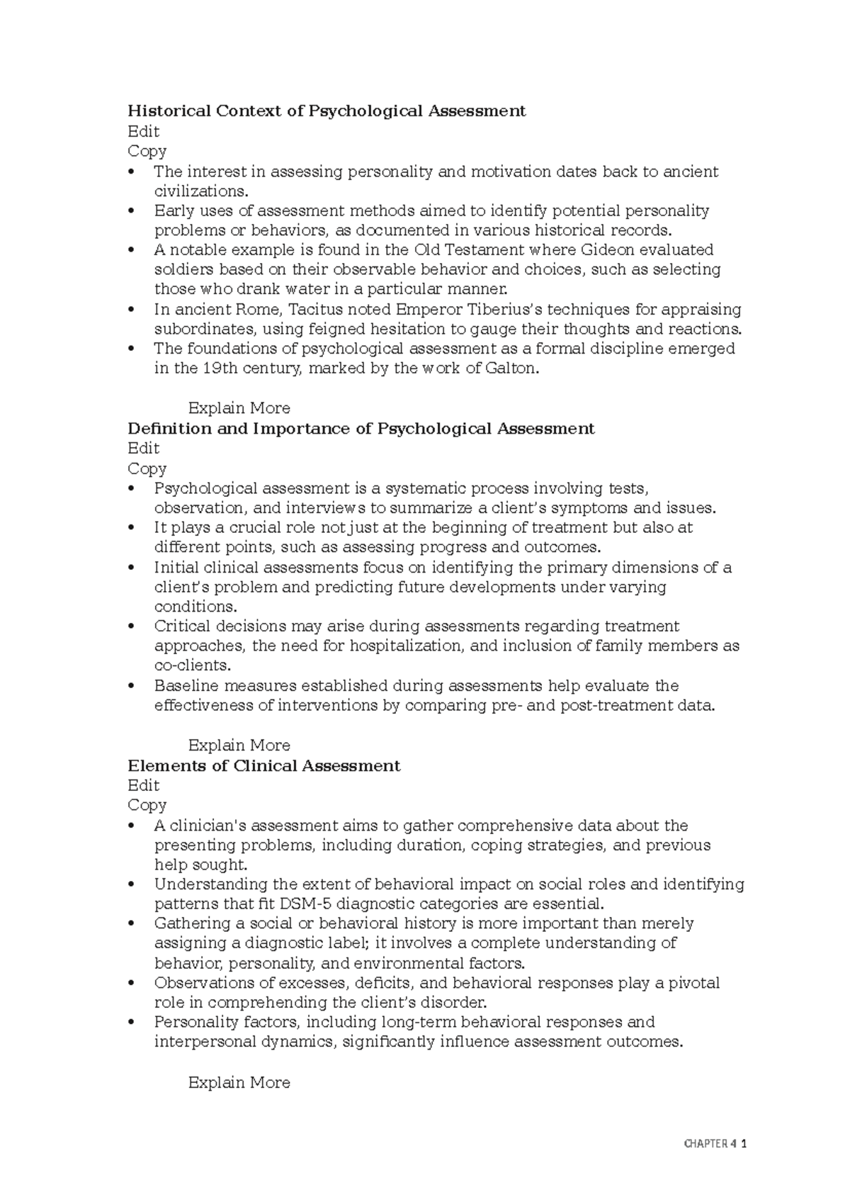 SPVV312 Chapter 4: Historical and Contemporary Perspectives on ...