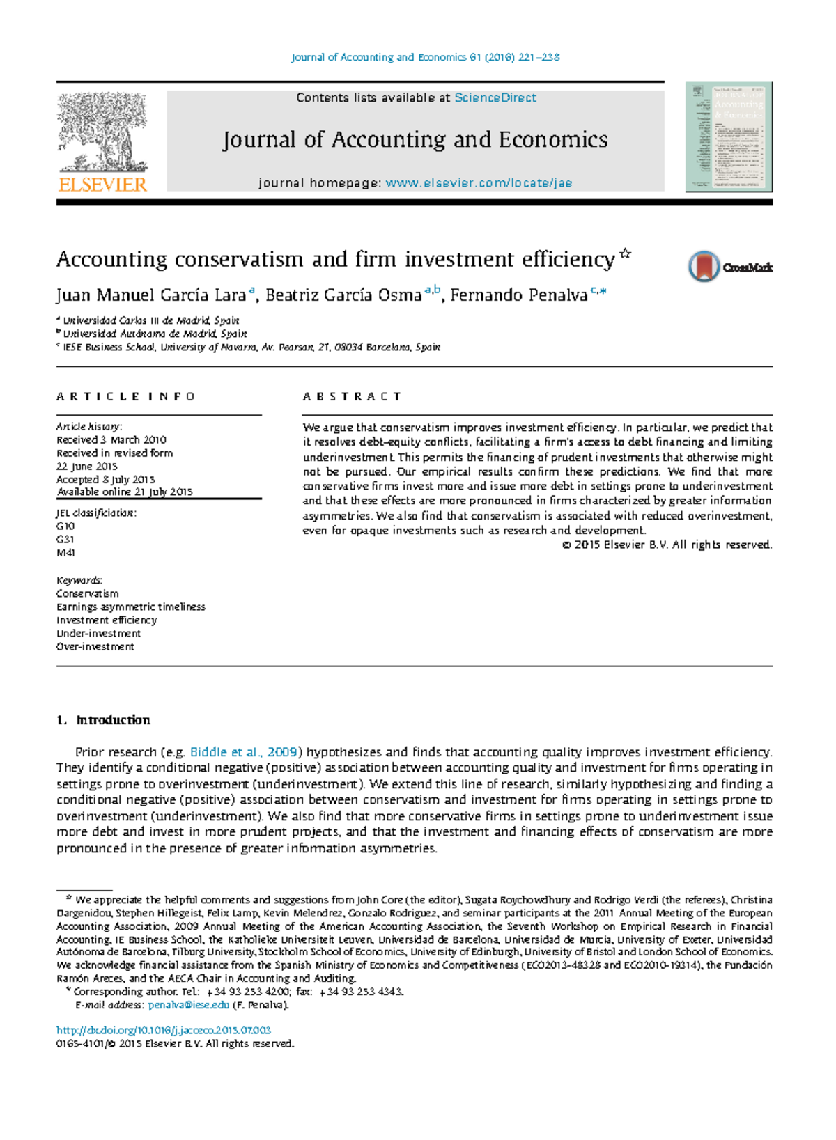 Accounting Conservatism and Investment Efficiency Insights - A Study ...
