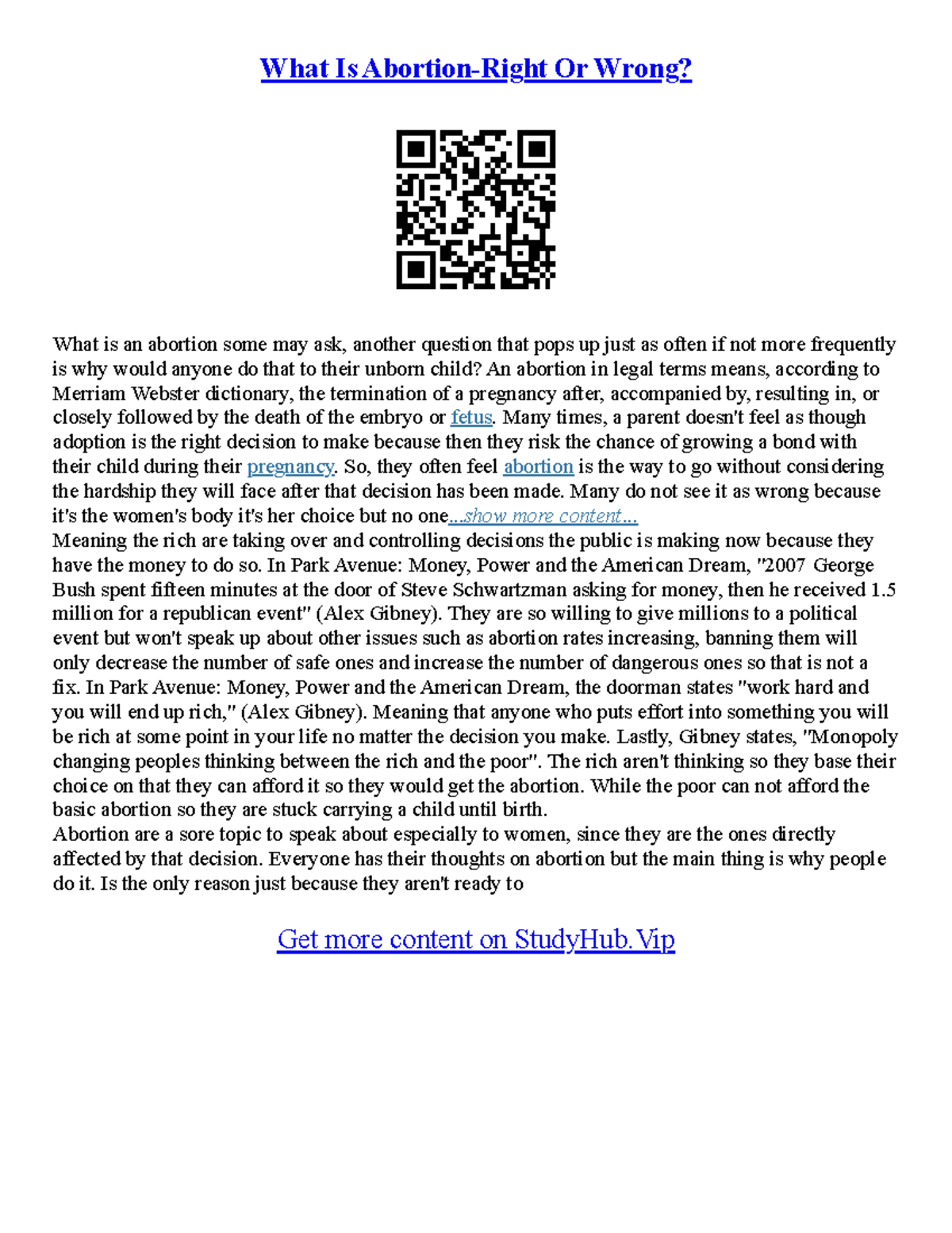 Abortion Pros And Cons Essay - What Is Abortion-Right Or Wrong? What is ...