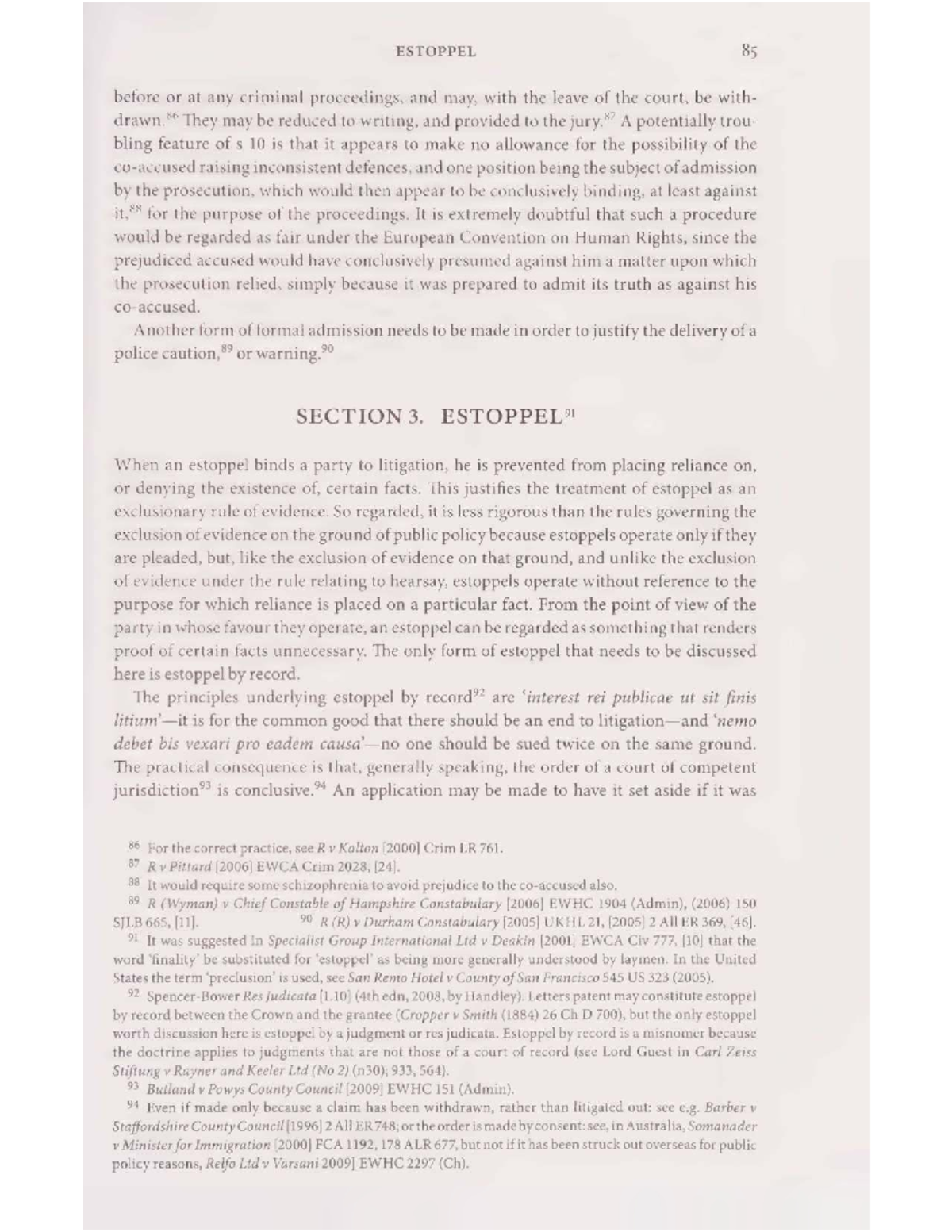Estoppel 85: Key Concepts and Legal Implications in Criminal ...