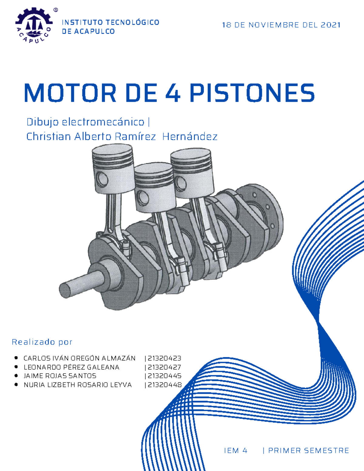 Planos Electromecánicos - Motor 4 Pistones (IEM 4) - Document Preview