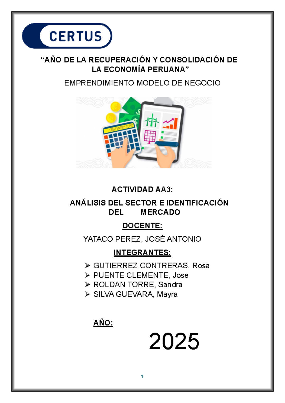 AA3: Análisis del Sector y Identificación del Mercado en Emprendimiento ...